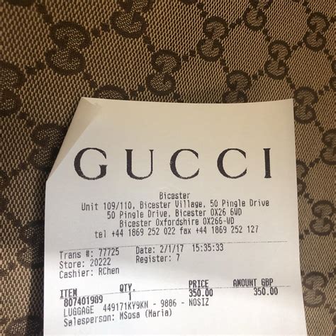 gucci receipt|how to check gucci receipt.